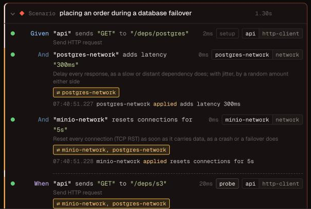 Steps that ran on a faulty network in tomato ui